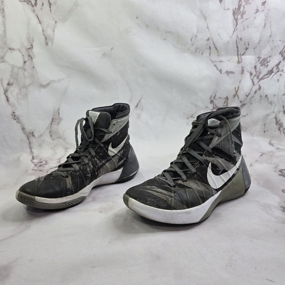 Nike Hyperdunk Mens 7.5 40.5 Wolf Gray Camo Basketball Shoes 749567-010 2015 - Picture 5 of 12